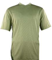 Log In Short Sleeve V Neck Men's T-Shirt - Solid Pattern Mint #219