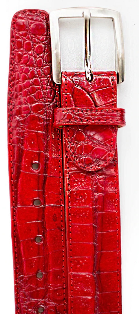 Belvedere Men's Belts Red #1999