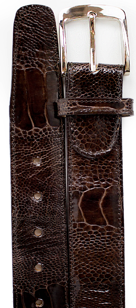 Belvedere Men's Belts Chocolate Brown #2000