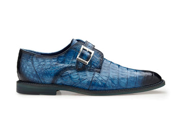 Belvedere Buckle Strap Men's Shoes Ocean Blue - Spencer N05